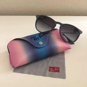 Ray-Ban Erika Sunglasses, Matte Blue